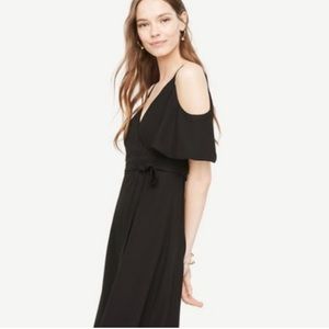 Ann Taylor black midi dress, size 4